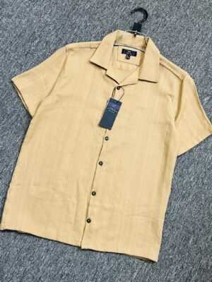 Exclusive Cuban Collar Shirt Half Sleeve 113