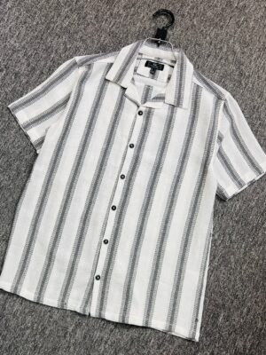 Exclusive Cuban Collar Shirt Half Sleeve