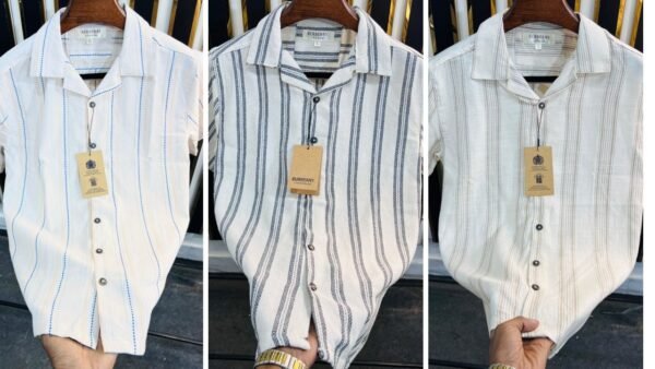 Exclusive Premium Fabrics Cuban Shirt (Color -Off White)