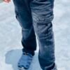 Premium Denim Cargo Pant Black Light wash