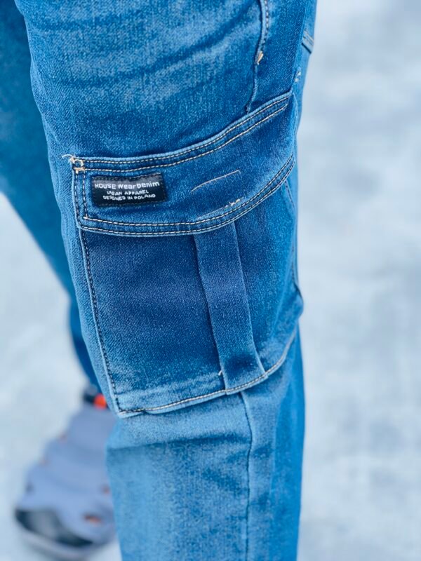 IMG_5578 Premium Denim Cargo Pant Blue Light Wash