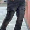 Premium Denim Cargo Pant Black Deep Wash