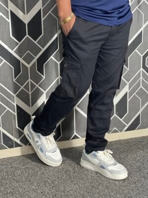 Premium Casual Twill Cargo Pant Black (AC-505)