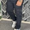 Premium Casual Twill Cargo Pant Black (AC-505)