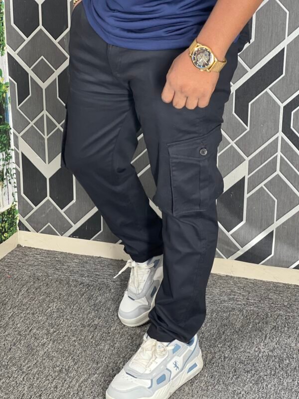 IMG_5998 Premium Casual Twill Cargo Pant Black (AC-505)
