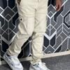 Premium Casual Twill Cargo Pant Crea, (AC-507)
