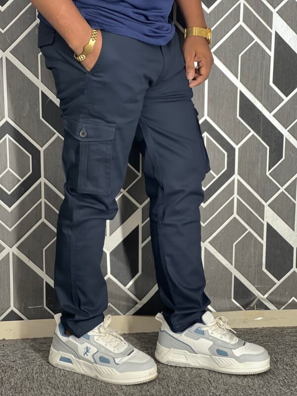 IMG_6013 Premium Casual Twill Cargo Pant Dark Navy (AC-504)