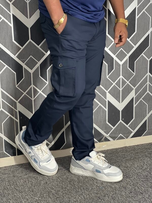 IMG_6014 Premium Casual Twill Cargo Pant Dark Navy (AC-504)