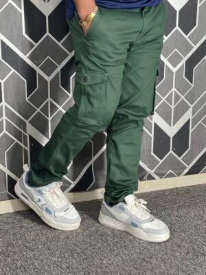 Premium Casual Twill Cargo Pant Olive (AC-506)