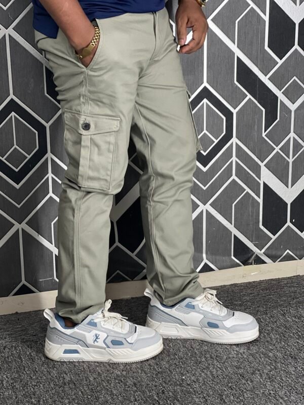 Premium Casual Twill Cargo Pant Dark Silver (AC-503)
