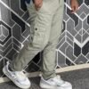 Premium Casual Twill Cargo Pant Dark Silver (AC-503)