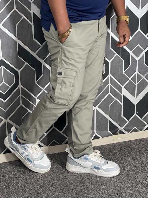 Premium Casual Twill Cargo Pant Dark Silver (AC-503)