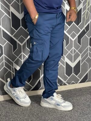 Premium Casual Twill Cargo Pant Navy (AC-501)