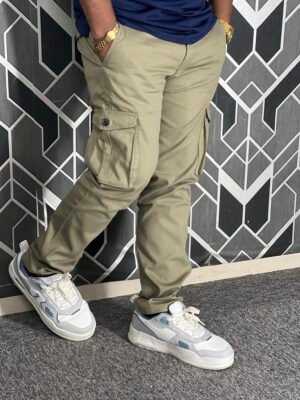 Premium Casual Twill Cargo Pant Biscuit (AC-502)
